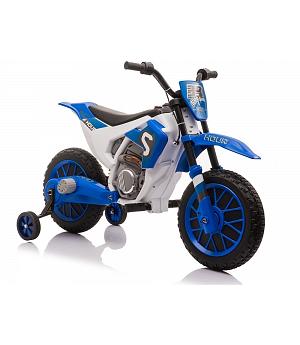 Motocross Eléctrica Infantil 12v Coco, Color Azul - LE9013